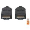cable manhattan hdmi alta velocidad con canal ethernet premium 5m color negro