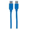 cable manhattan usb v3.2 ext tipo a 1.0m azul 5gb