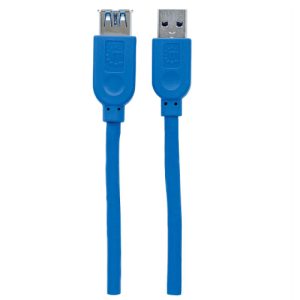 cable manhattan usb v3.2 ext tipo a 1.0m azul 5gb