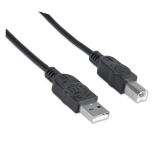 cable manhattan usb v2.0 a b 0.9m negro