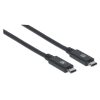 cable manhattan usb c v3.2 c c 1.0m 10gbps 100w