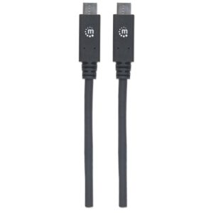 cable manhattan usb c v3.2 c c 1.0m 10gbps 100w