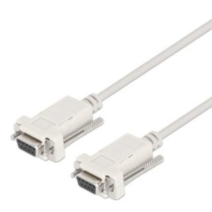 cable manhattan null modem crossover db9h db9h 2m