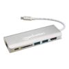 dock manhattan replicador puertos usb tipo c 6 en 1 hdmi/rj45/usb