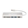 dock manhattan replicador puertos usb tipo c 6 en 1 hdmi/rj45/usb