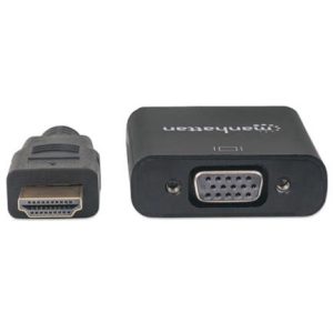 convertidor manhattan video hdmi a svga bolsa color negro