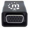 convertidor manhattan video hdmi a svga+salida audio color negro