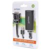 convertidor manhattan video svga+audio usb a hdmi color negro