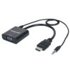 convertidor manhattan hdmi/vga con audio color negro