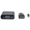 convertidor manhattan hdmi/vga con audio color negro