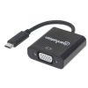 convertidor manhattan video usb c 3.1 a vga h color negro