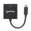 convertidor manhattan video usb c 3.1 a vga h color negro