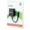 convertidor manhattan video usb c 3.1 a vga h color negro