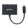 docking manhattan usb c a hdmi multipuertos color negro