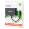 convertidor manhattan docking usb c a vga superspeed multipuertos color negro