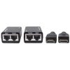 extensor manhattan video hdmi vía cat 5/6 30m color negro