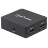video splitter manhattan hdmi 2 puertos 1080p alimentado por usb color negro