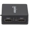video splitter manhattan hdmi 2 puertos 1080p alimentado por usb color negro