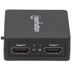 video splitter manhattan hdmi 2 puertos 1080p alimentado por usb color negro