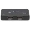 video splitter manhattan hdmi 2 puertos uhd tv 4k/30hz color negro