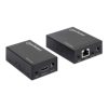 extensor manhattan video hdmi sobre ethernet vía cat 6 1080p 50m color negro