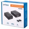 extensor manhattan video hdmi sobre ethernet vía cat 6 1080p 50m color negro
