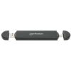 gabinete sdd manhattan usb a / usb c m.2 nvme/sata