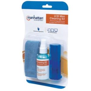 kit limpieza manhattan para lcd solución 60ml paño y brocha