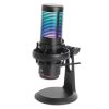 micrófono manhattan omnidireccional usb con led rgb y cancelación de ruido