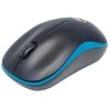mouse manhattan success inalámbrico Óptico 1000 dpi color negro azul