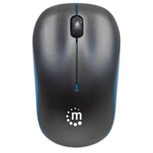 mouse manhattan success inalámbrico Óptico 1000 dpi color negro azul