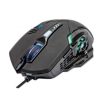 mouse manhattan gaming Óptico led 6 botones color negro