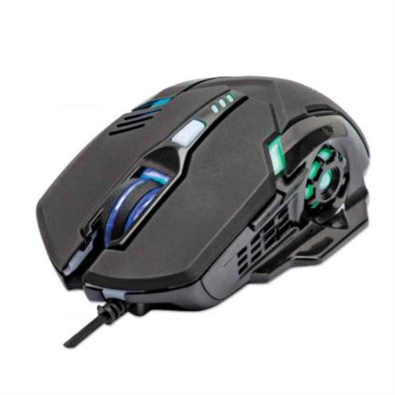 mouse manhattan gaming Óptico led 6 botones color negro mouse manhattan gaming Óptico led 6 botones color negro