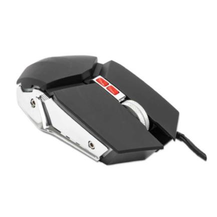 mouse manhattan gaming Óptico led 3200 dpi 7 botones color negro plata mouse manhattan gaming Óptico led 3200 dpi 7 botones color negro plata