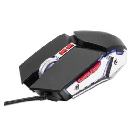 mouse manhattan gaming Óptico led 3200 dpi 7 botones color negro plata mouse manhattan gaming Óptico led 3200 dpi 7 botones color negro plata