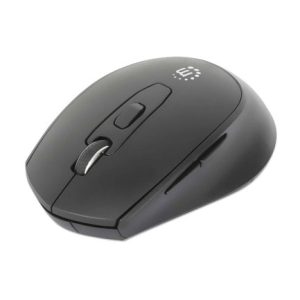 mouse manhattan optico inalambrico 6 botones 2.4g negro