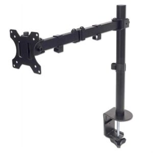 soporte monitor manhattan 13" a 32" escritorio brazos doble articulación color negro