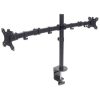 soporte monitor manhattan universal para 2 monitores 13" a 32" brazos doble articulación color negro