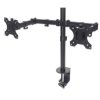 soporte monitor manhattan universal para 2 monitores 13" a 32" brazos doble articulación color negro