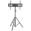 soporte tv manhattan 37" a 70" piso c/trípode ajusto vertical color negro