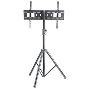 soporte tv manhattan 37" a 70" piso c/trípode ajusto vertical color negro