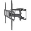 soporte tv manhattan universal 37" a 70" 40 kg pared movimiento completo curvas/planas color negro