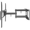 soporte tv manhattan universal 37" a 70" 40 kg pared movimiento completo curvas/planas color negro