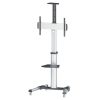 soporte tv manhattan 37" a 86" de piso tipo carro planas 50 kg