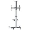 soporte tv manhattan 37" a 86" de piso tipo carro planas 50 kg
