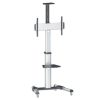 soporte tv manhattan 37" a 86" de piso tipo carro planas 50 kg