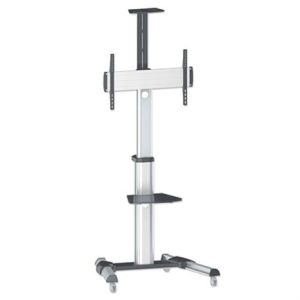 soporte tv manhattan 37" a 86" de piso tipo carro planas 50 kg