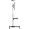 soporte tv manhattan 37" a 70" de piso tipo carrito planas inclinación 50 kg