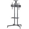 soporte tv manhattan 37" a 70" de piso tipo carrito planas inclinación 50 kg