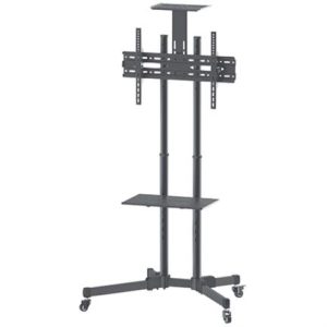 soporte tv manhattan 37" a 70" de piso tipo carrito planas inclinación 50 kg
